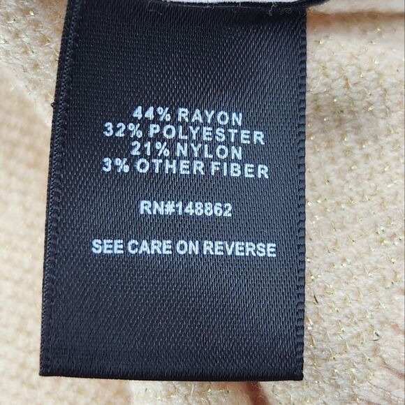 Torrid Hooded Sweater Tunic Womens Plus Size 1X Metallic Gold Stars Fall Winter - Picture 7 of 10